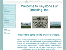 Tablet Screenshot of keystonefurdressing.com
